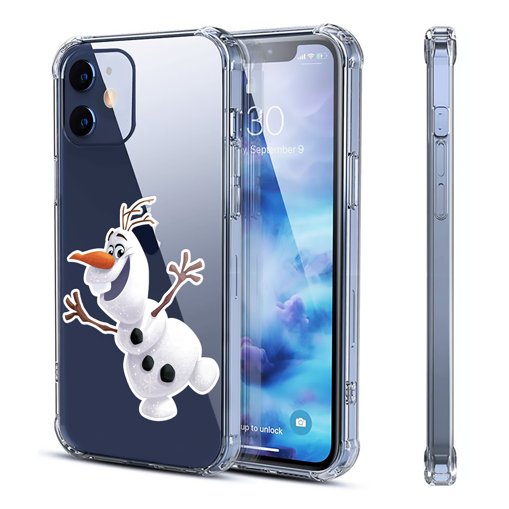 （画像用） アナと雪の女王 アンナ エルサ Frozen Anna Elsa 【iPhone 12シリーズ対応】透明スマホケース（クリアソフトケース）